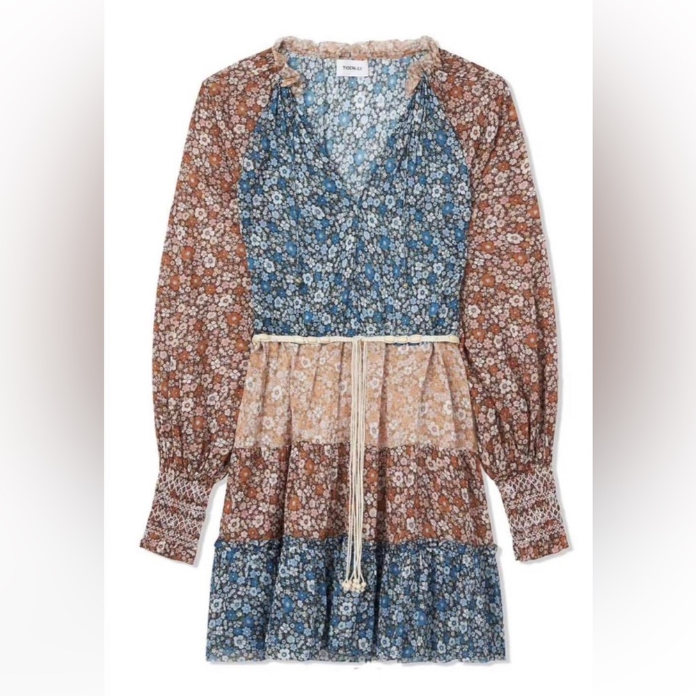 TIGERLILY Takumi Floral Long Sleeve Tiered Mini Dress RRP$319 - Picture 14 of 16